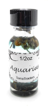 Aquarius zodiac empowerment oil 1/2-ounce handcrafted