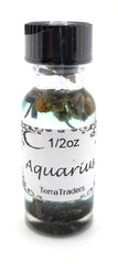 Aquarius zodiac empowerment oil 1/2-ounce handcrafted