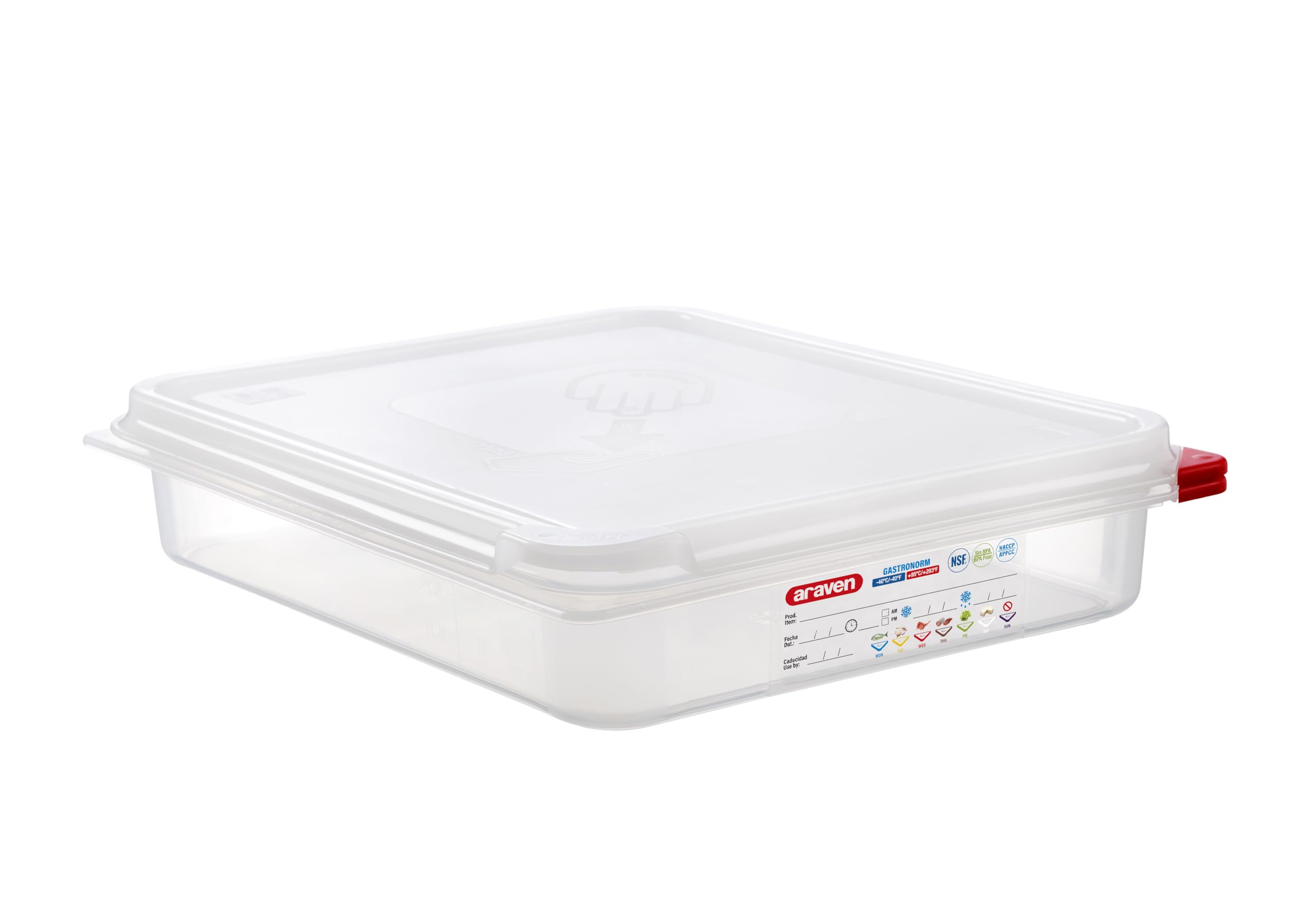 Araven 03032 airtight container clear finish