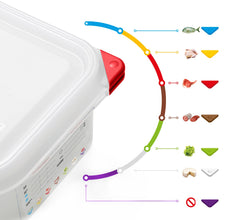 1/2 GN food pan with lid and handle