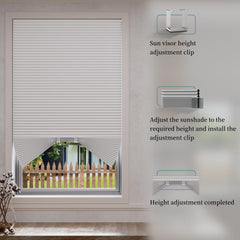 Half circle blackout cellular shade designed for arched window
