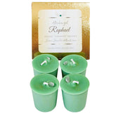 Archangel Raphael soy votive candles with aventurine gemstone