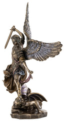 Archangel St Michael statue 14.5 inches tall 11 inches wide 5 inches deep
