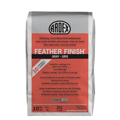 Ardex Feather Finish underlayment packaging 10 lb gray bag
