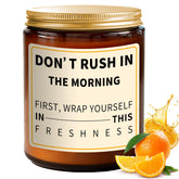 aredenua morning orange scented candle product image