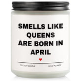 Aremdys lavender scented candle 7oz for April birthdays
