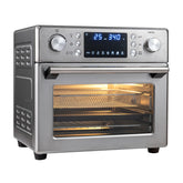 ARLIME 14-in-1 air fryer toaster oven combo stainless steel exterior with 26 qt capacity