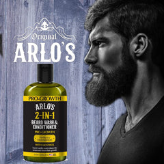 Arlo's Pro-Growth beard wash bottle front view