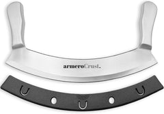 armeroCrust Mezzaluna Knife with double handle for stability