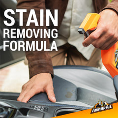 Stain removing formula for interior car surfaces