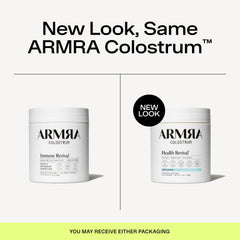 Unflavored ARMRA Colostrum Powder container