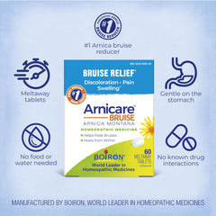 Arnica-based oral tablets for bruise relief