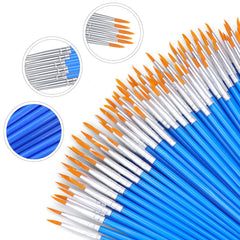 AROIC 130pcs paint brush set for acrylic watercolor and more
