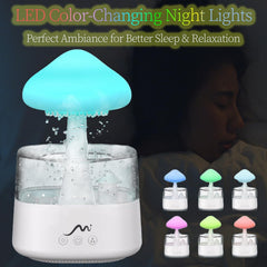 Aromatherapy diffuser water drip feature in Rain Cloud design