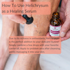 Aromatherapy Helichrysum essential oil bottle