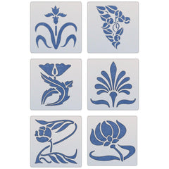 Art Nouveau 2.5-inch stencil design on Mylar