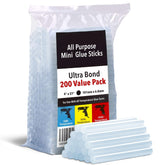 Artellius Mini Hot Glue Sticks 4in 0.27in pack of 200 for crafts