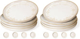 Artena salad plates pack 2 8.5 inch embossed ceramic plates