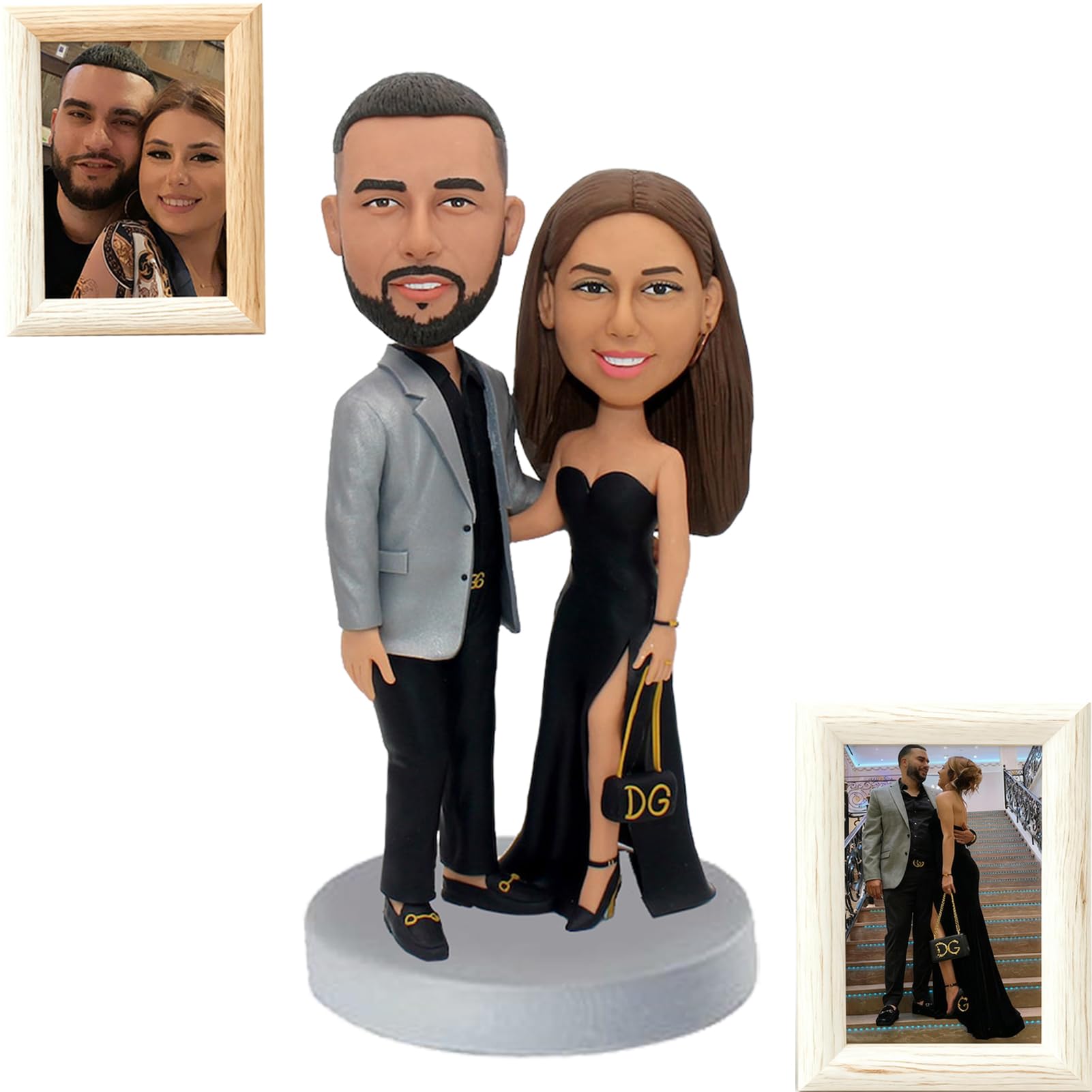 artipclay custom bobblehead portrait based on pictures