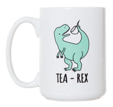 Artisan Owl Tea Rex Tyrannosaurus Rex Mug 15 oz ceramic