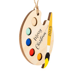 Artist palette ornament designed for painters and art lovers