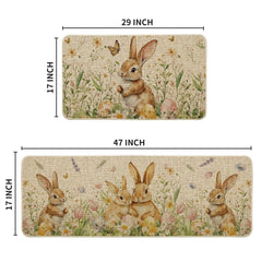 Artoid Mode Easter kitchen mats set of 2 alt text