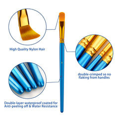 Artstorys 30 Pcs brush set for acrylic watercolor composition