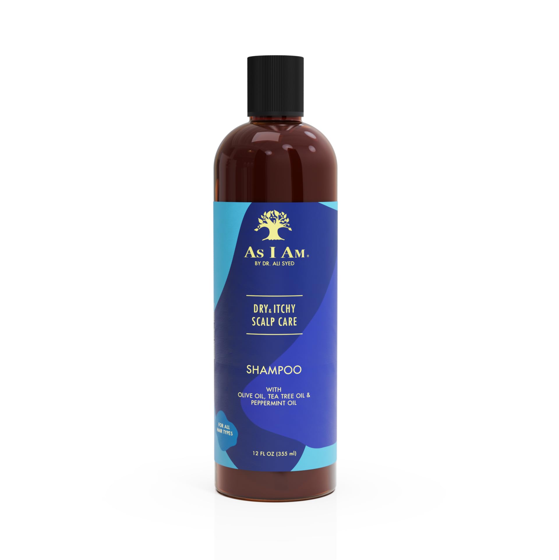 As I Am Dry & Itchy Scalp Care Shampoo 12oz bottle Olive Tea Tree Mint