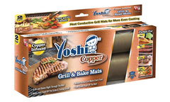 Copper YOSHI grill bake mats 2 pack set
