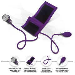 Metal acoustic stethoscope included in kit