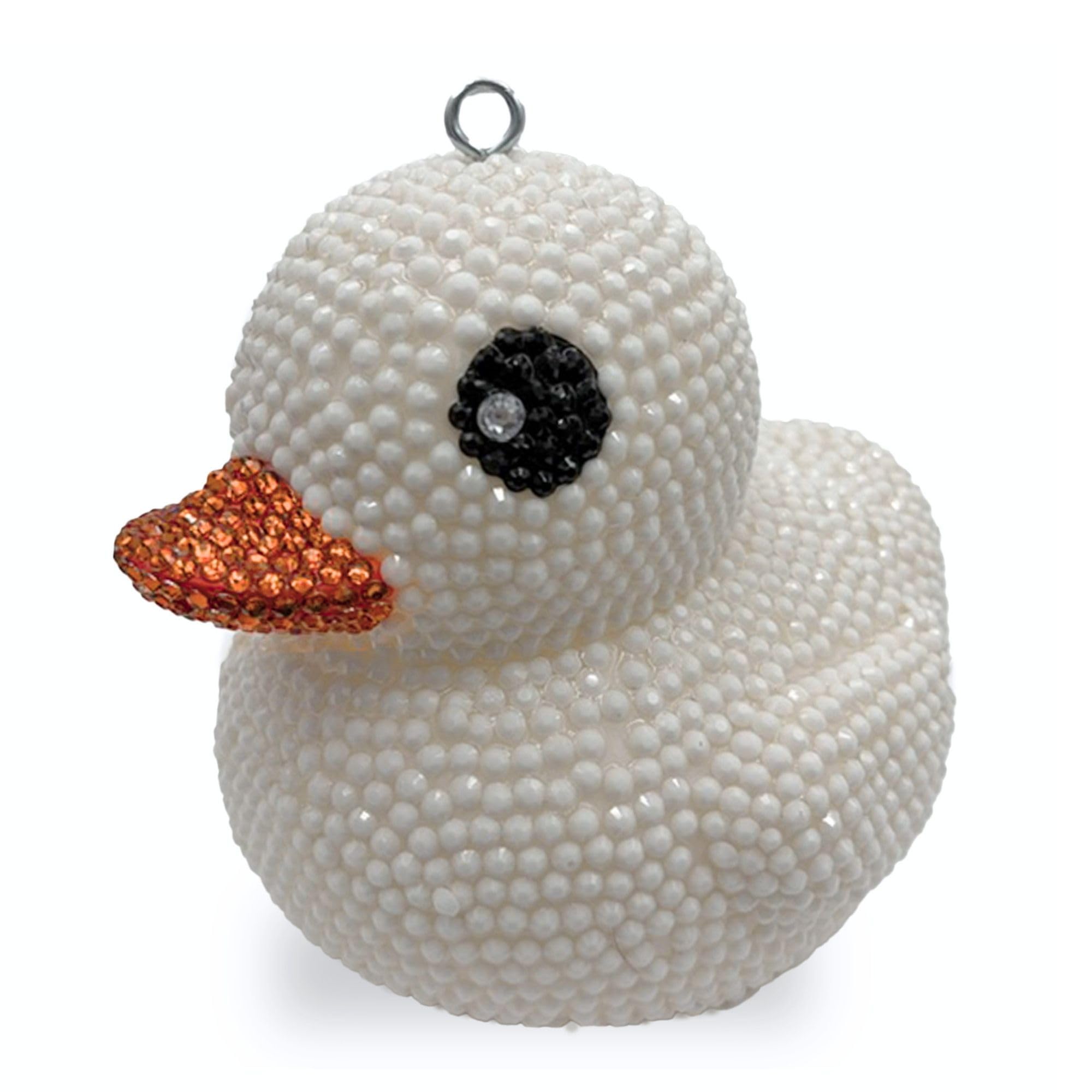 Ashpin Commerce Cheer Duck 6-Inch rhinestone decorative duck with crystal eyes
