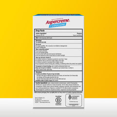 Aspercreme lidocaine foot pain relief cream travel size on the go