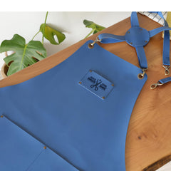 asrincodesigns Barber Leather Apron vegan leather close up