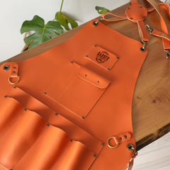 asrincodesigns Barber Leather Apron water resistant material