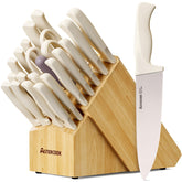 Astercook 22-Piece Knife Set in hardwood block