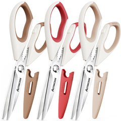 Astercook Kitchen Scissors 3-Pack blades and handles