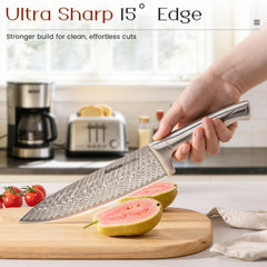 Astercook knife block with built-in sharpener