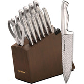 Astercook knife set 15-piece with block