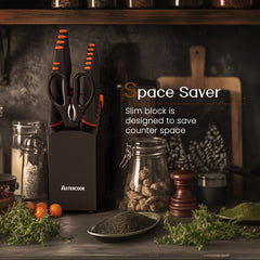 Astercook 8 inch slicing knife from the 15 piece set