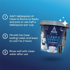 Foaming descaler used on tea pots and mugs