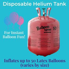 Balloon Time disposable helium tank for parties