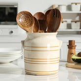 ATLZBLTCI ceramic farmhouse utensil holder countertop