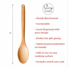 One square spoon with Attitude Adjustment design