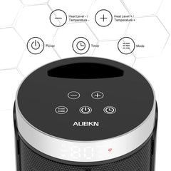 AUBKN space heater with thermostat and remote control