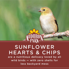 Audubon Park Sunflower Hearts & Chips used in hopper feeders