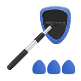 AUKEPO extendable car windshield cleaning tool with microfiber pads