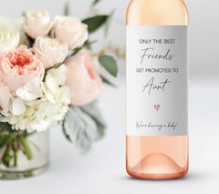 Removable repositionable peel and stick wine labels for bottles