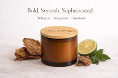 Aura & Amity clean burning soy wax candle