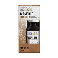 Aura Cacia essential oil clove bud bottle 0.5 ounce