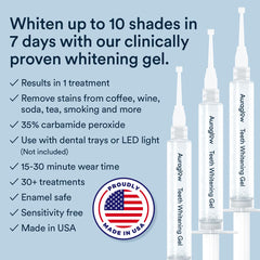 Whitening gel for retainers and aligners by Auraglow 35%